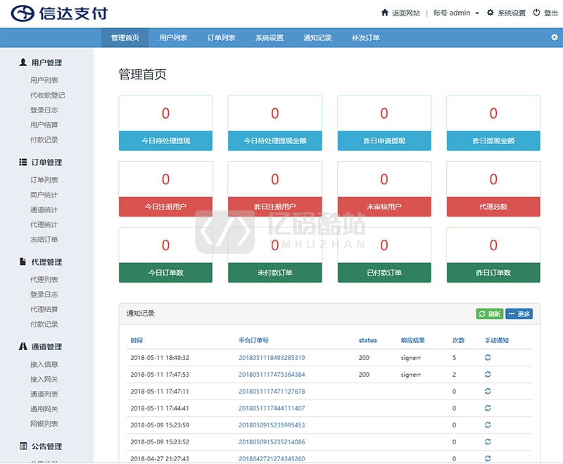 2020PHP第三方第四方支付系统源码下载修复版本/H5扫码支付/微信收款钱包/快捷支付/API聚合支付程序插图1