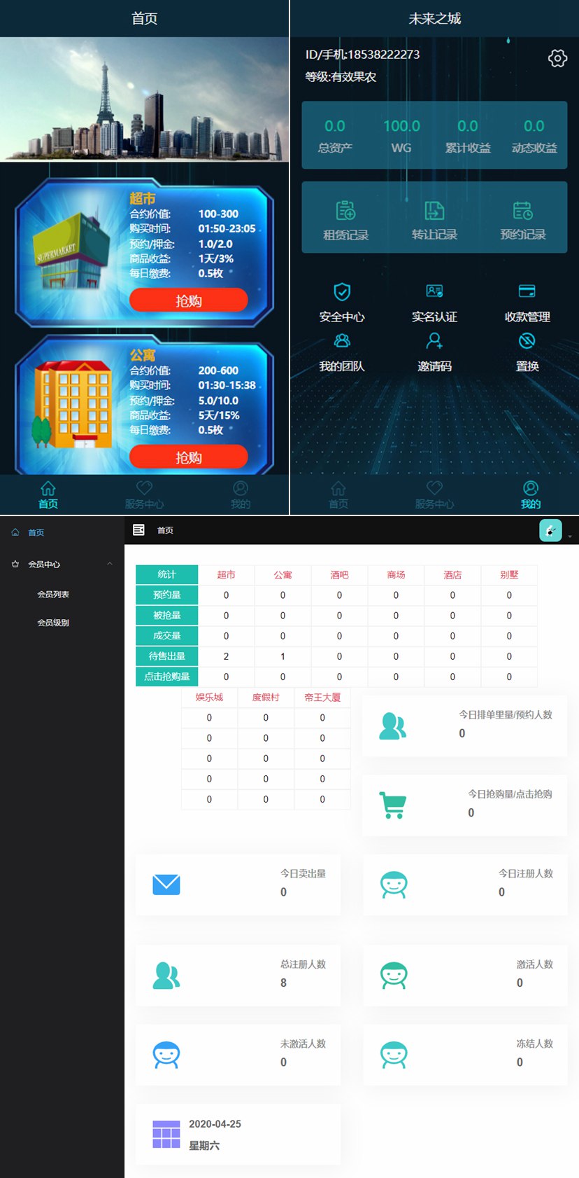 新版未来城区块链源码/成长型超赞定制版养殖类区块链源码