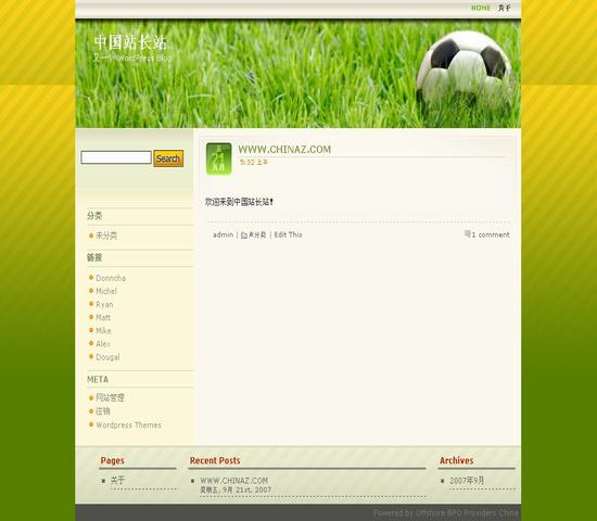 WordPress Soccer__主题下载