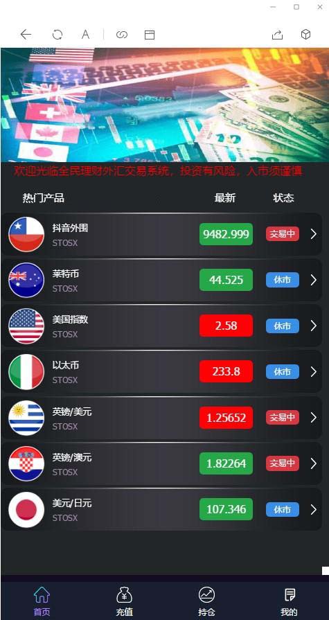 最新抖音外围至尊外汇微盘交易K线走势正常+微信支付宝双通道个人免签运营源码