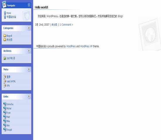 WordPress XP 0.1 beta__wordpress模板