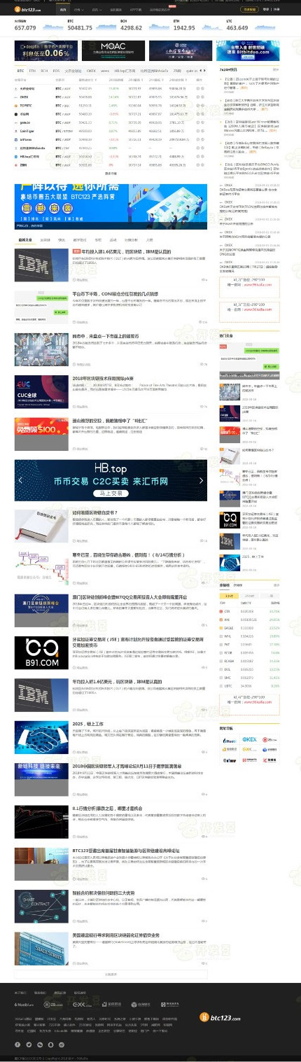 帝国CMS7.5仿BTC123区块链门户网站源码带采集