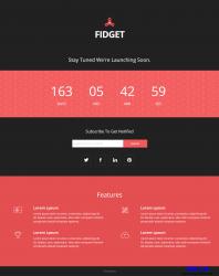 Fidget-网站上线倒计时响应式模板_帝国cms模板插图