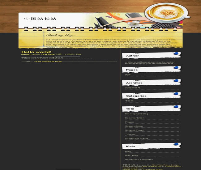 WordPress Coffee Cup模板_Yunyiwl.com_主题下载插图