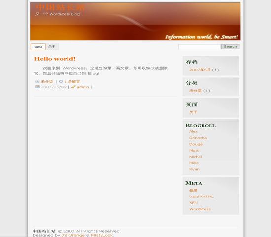 WordPress J’s Orange__