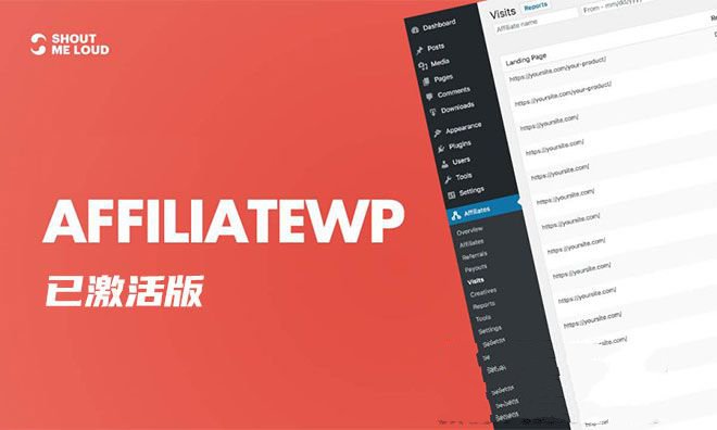 WordPress会员管理插件：AffiliateWP v2.6.8 已激活版[含附件]