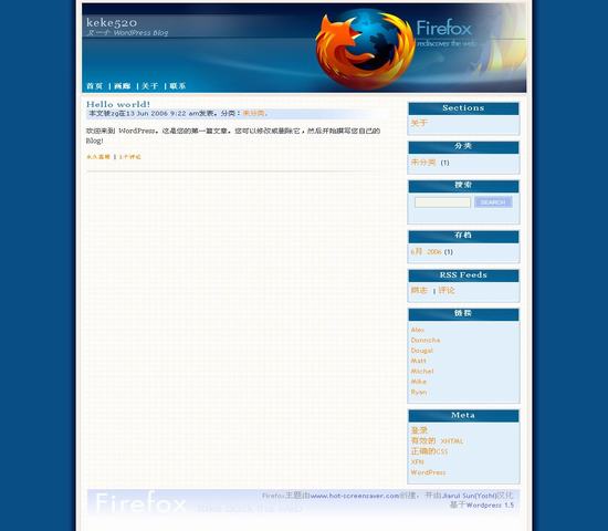 WordPress Firefox__主题模板