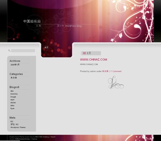 WordPress Purple Aura模板_Yunyiwl.com_Yunyiwl.com插图