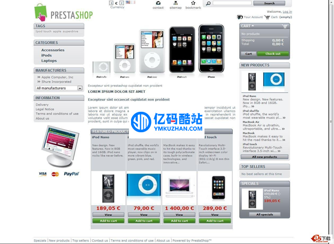 PrestaShop 开源网店系统 v1.7.6.8