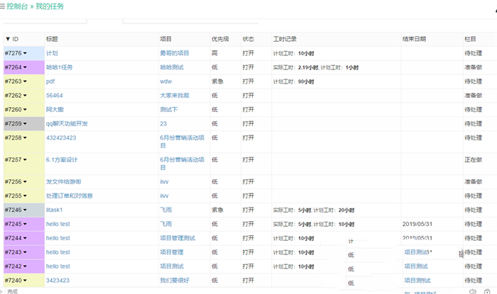 Thinkphp+Bootstrap项目管理系统源码