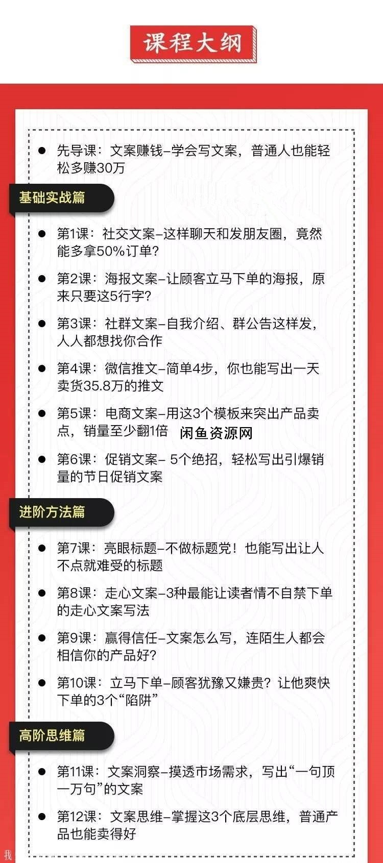 12堂赚钱必学文案课：让你的文案变成印钞机