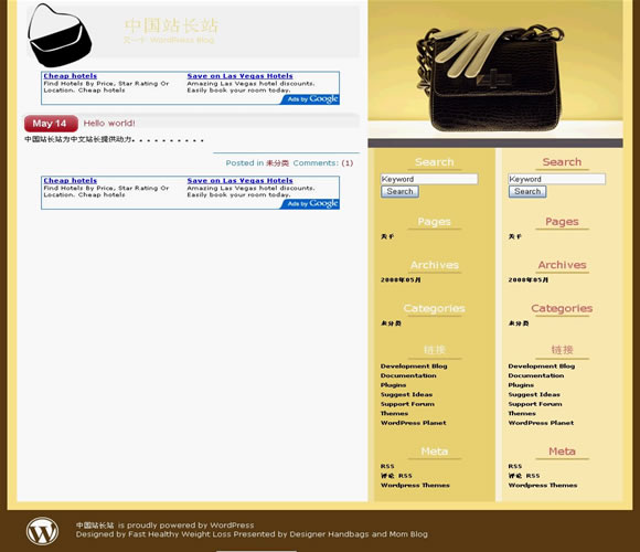 WordPress Handbag Snob模板_Yunyiwl.com_wordpress模板插图