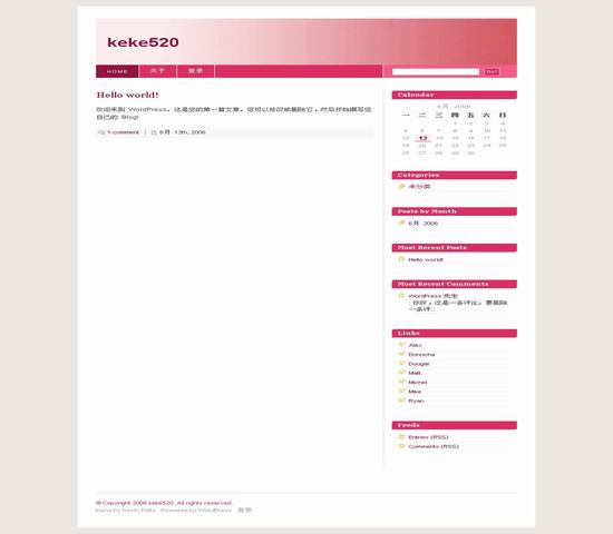 WordPress Blix_red__wordpress主题