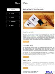 黑白相间个性工作室HTML5模板_php网站模板