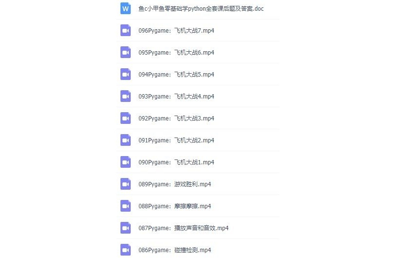 小甲鱼零基础入门学习Python视频教程全套96集