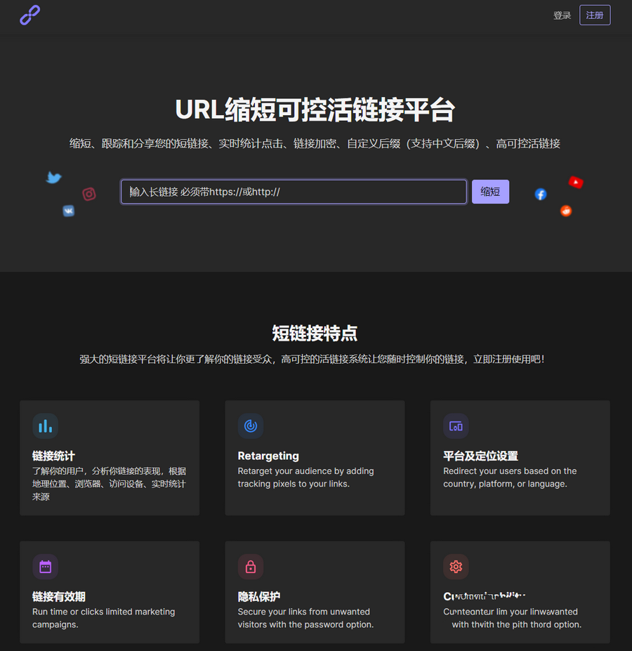 PHPShort轻量级网址缩短程序源码开心版内含汉化包