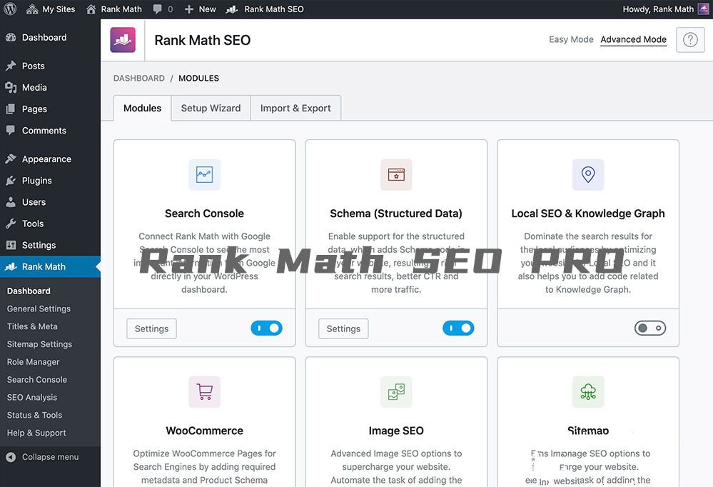 WordPress外贸 SEO插件：Rank Math SEO PRO v2.7.0 – 已激活版