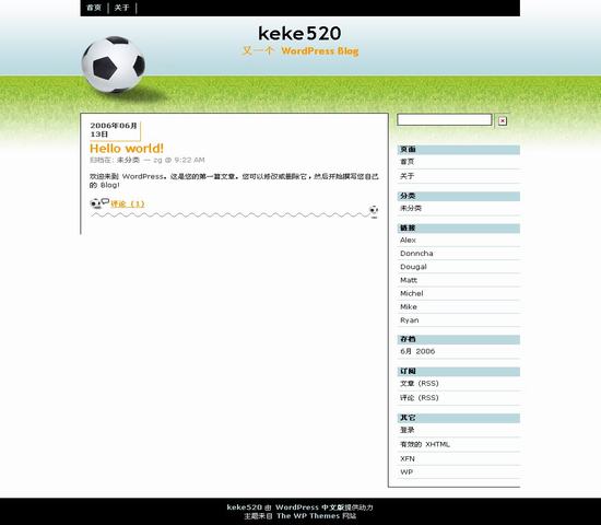 WordPress 足球世界杯__