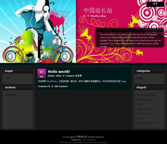 WordPress Pop Music模板__wordpress主题