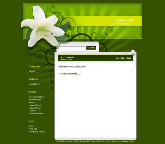 WordPress Funky Lilly模板_Yunyiwl.com_wordpress模板插图