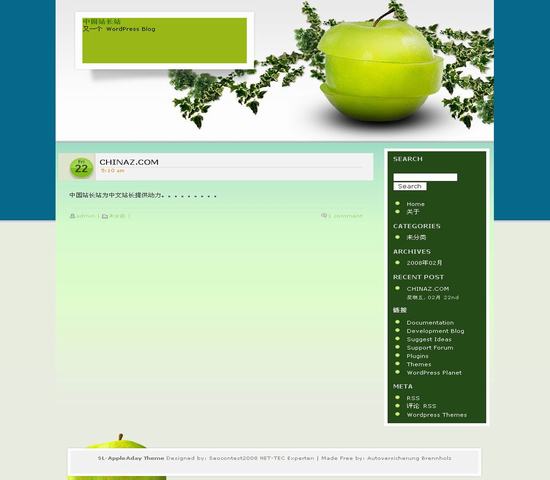 WordPress Appleaday模板__主题下载