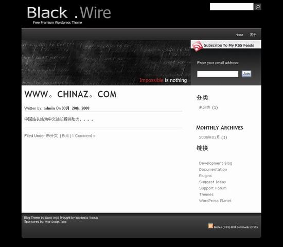 WordPress Blackwire模板__wordpress模板