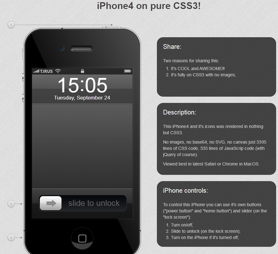 CSS3模拟iPhone4解锁插件_php网站模板