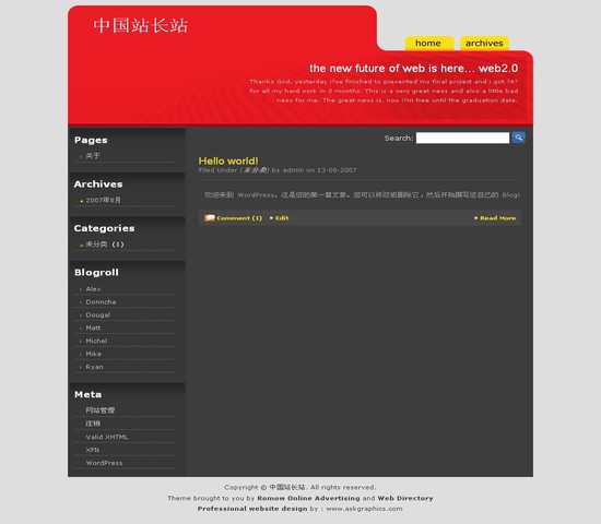 WordPress RedHorizon__wordpress主题