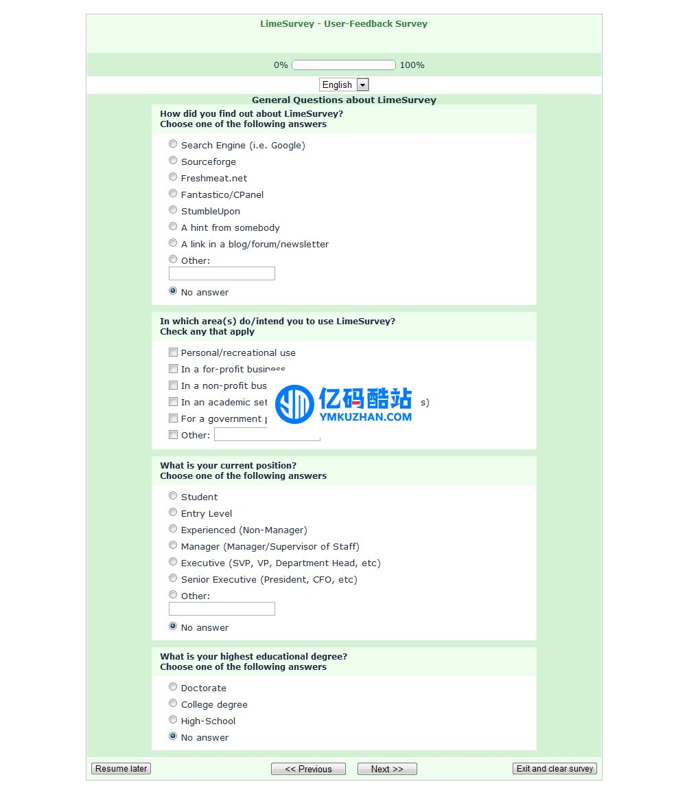 LimeSurvey(开源问卷调查) v4.0.0 正式版