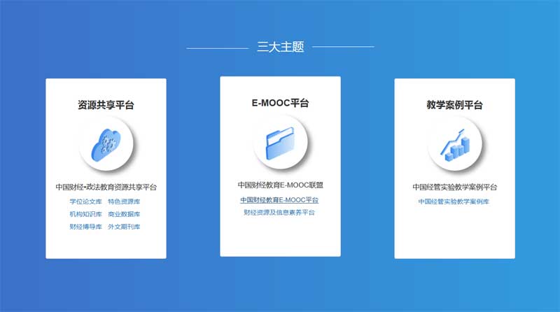 bootstrap教育主题三大列表布局