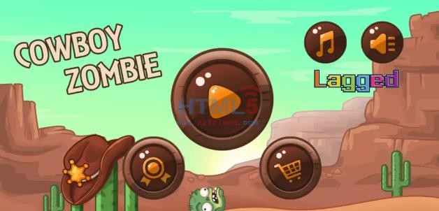 HTML5《CowBoy Zombie》牛仔僵尸游戏源码下载