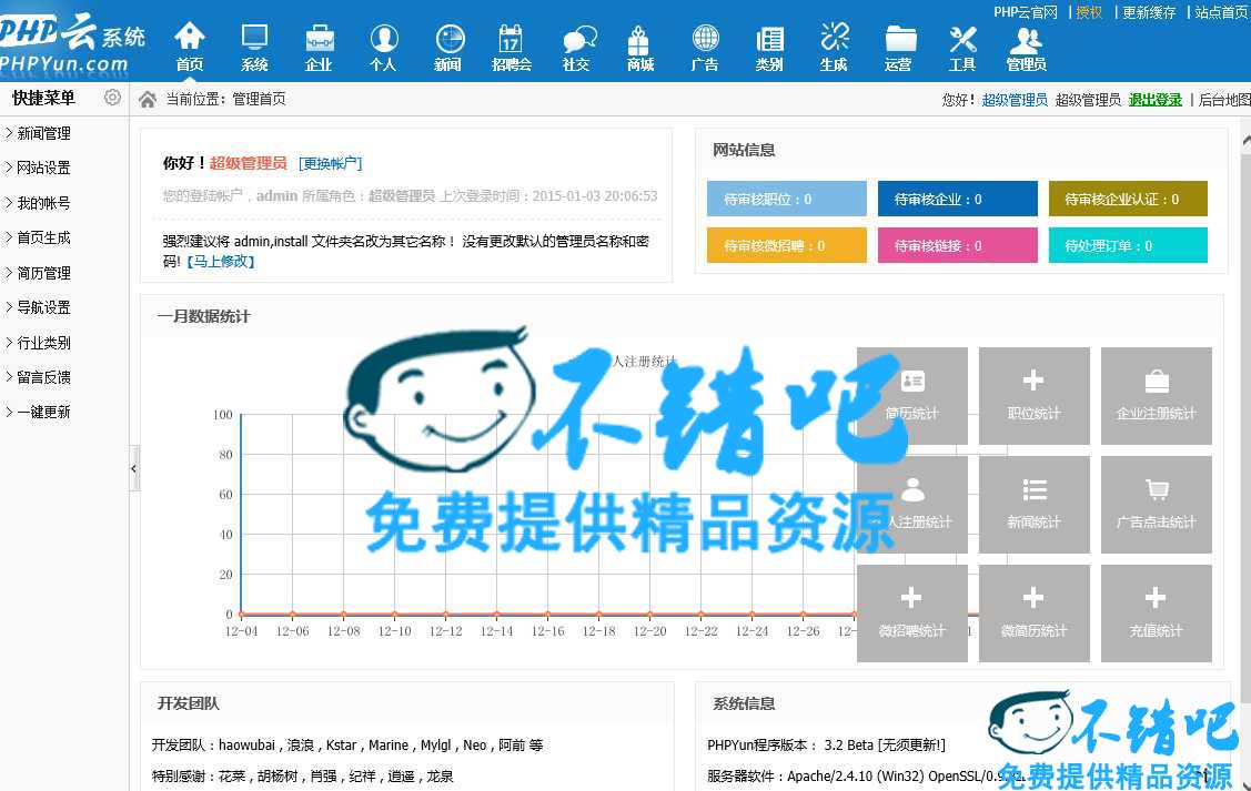 2016最新PHP云人才系统v4.20 （PC+微信+微信红包+微信支付+猎头+手机APP+问答）