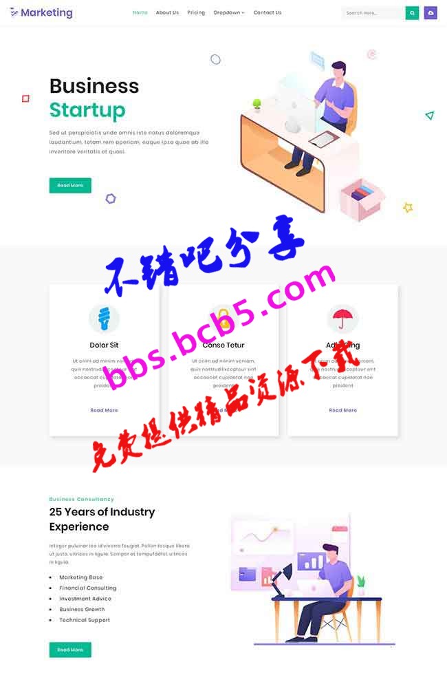 HTML5简洁白色大气企业网站模板|设计公司网站模板