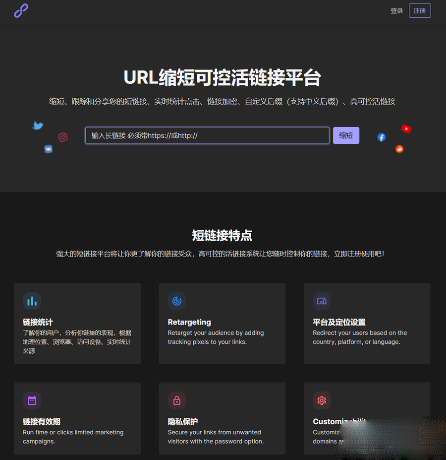 PHPShort轻量级网址缩短程序源码开心版，内含汉化包