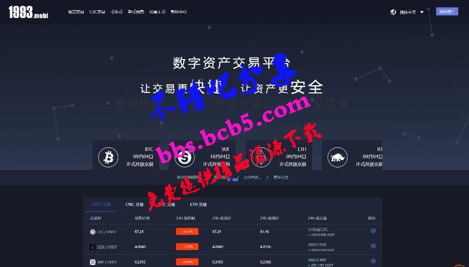 1993猫力币升级版 数字资产交易平台 币币交易 C2C交易 交易所 IEO交易平台 自动撮合 合约交易 送交YI机器人