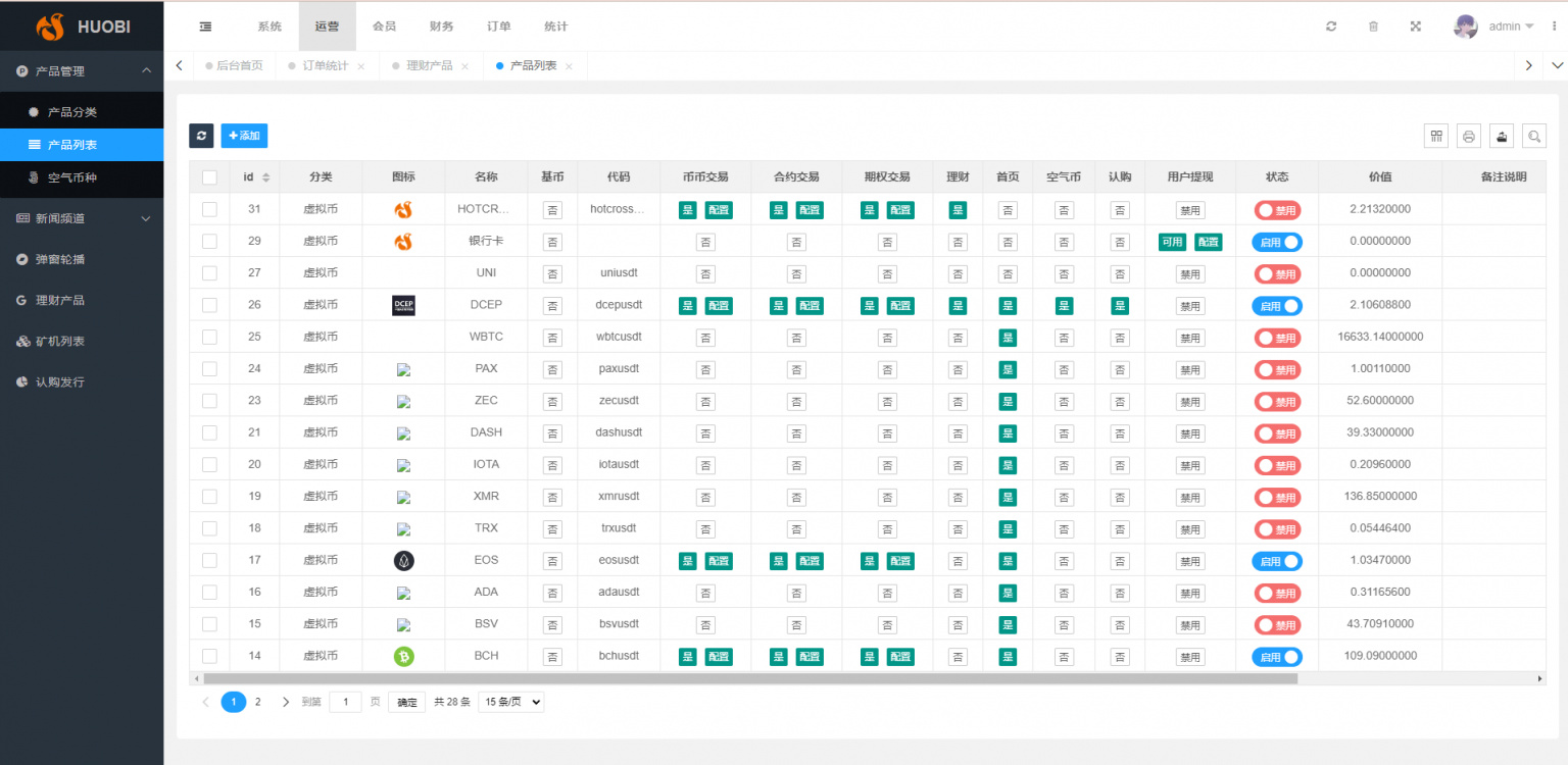 多国语言交易所系统源码下载/秒合约/IEO认购/期权/理财认购矿机插图5