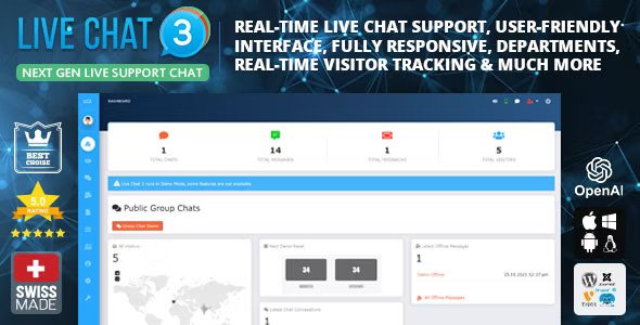 Live Support Chat v5.1.3 – Live Chat 3 PHP在线客服系统破解版