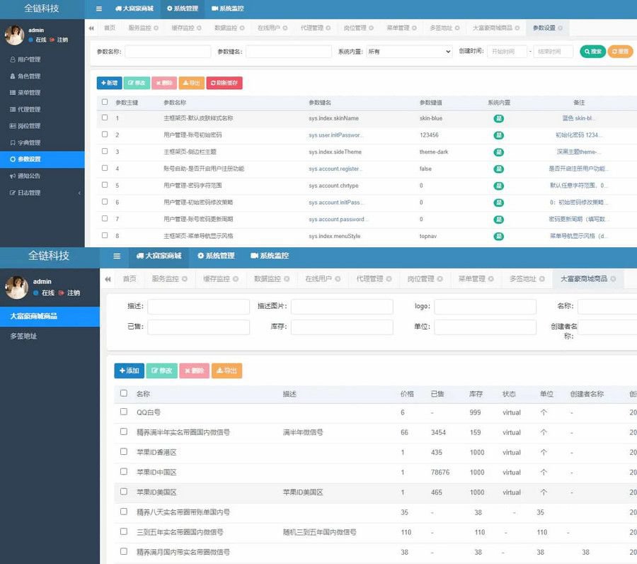 java多签授权商城源码 后端java开源